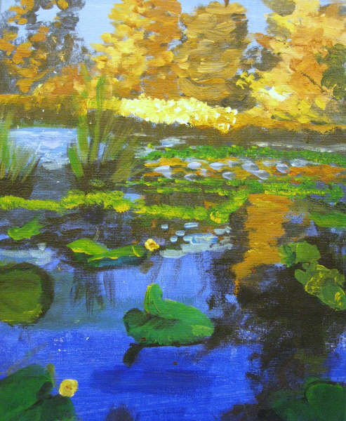 池塘-参选油画作品‏ （Jenny 8.5 岁）Dec 22, 2007