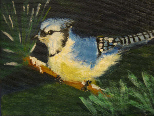 鸟-参选油画作品‏ （Jenny 9.5 岁）Feb 15, 2009